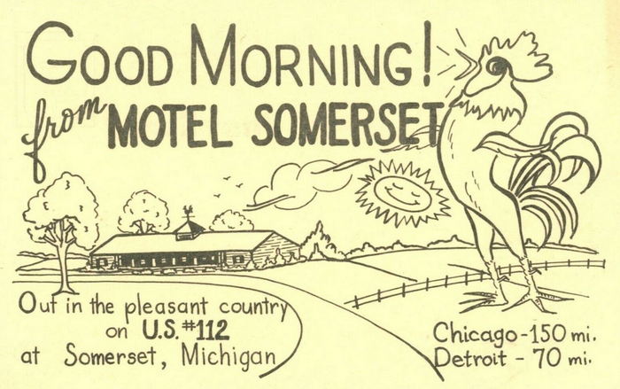 Motel Somerset - Vintage Postcard (newer photo)